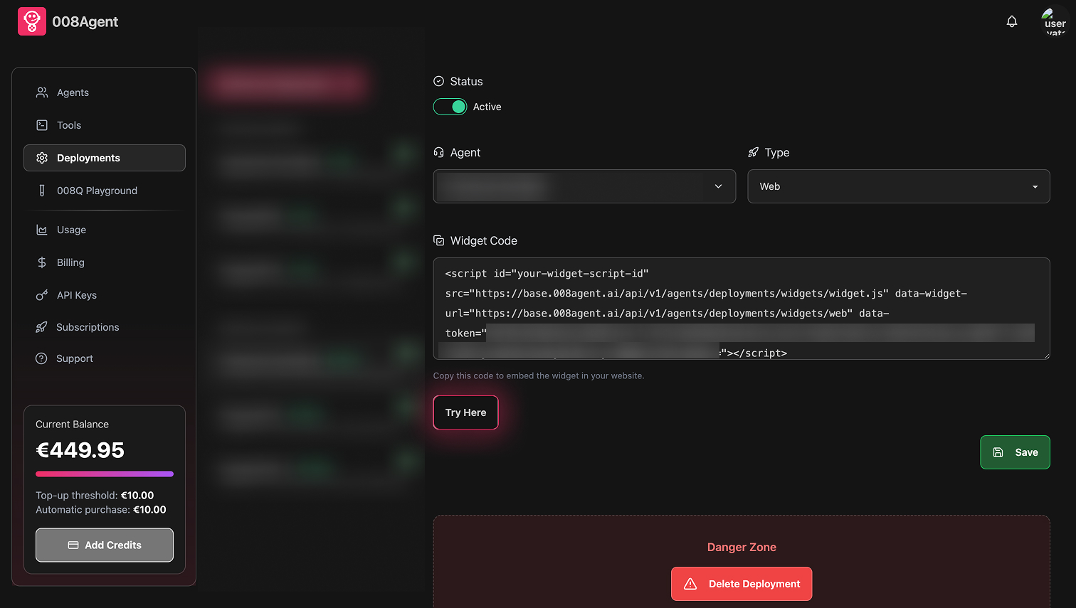 Web Deployment - Voice AI Agent
